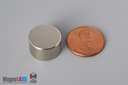 5/8" dia. x 3/8" N40 Neodymium Disc Magnet - photo 1