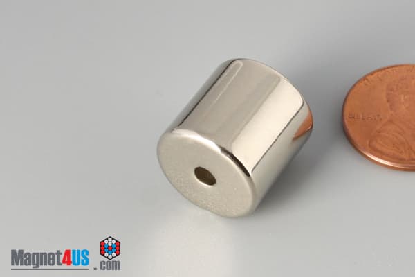 5/8" od x 1/8" id x 5/8" N45 Neodymium Ring Magnet - photo 3
