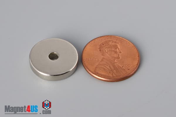 5/8" od x 1/8" id x 1/8" N45 Neodymium Ring Magnet