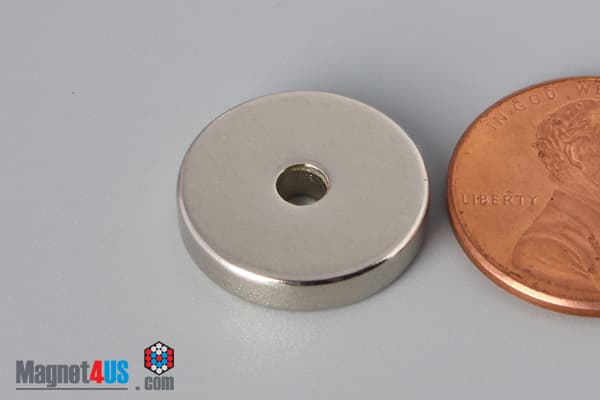 5/8" od x 1/8" id x 1/8" N45 Neodymium Ring Magnet - photo 3