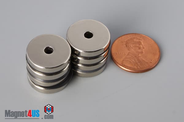 5/8" od x 1/8" id x 1/8" N45 Neodymium Ring Magnet - photo 5