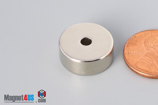 5/8" od x 1/8" id x 1/4" N45 Neodymium Ring Magnet - photo 3