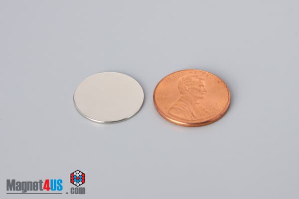 11/16" dia. x 1/32" N45 Neodymium Disc Magnet