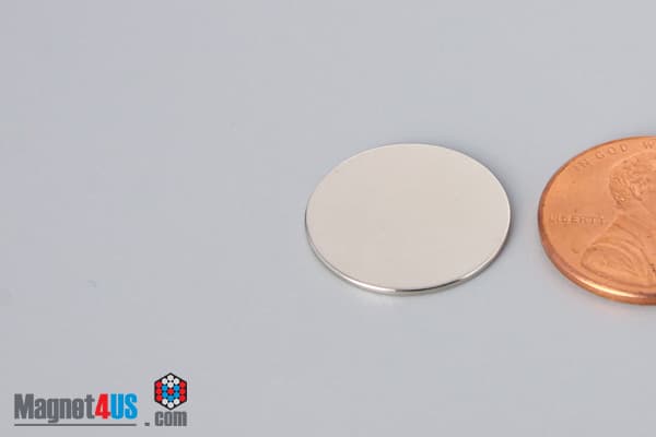 11/16" dia. x 1/32" N45 Neodymium Disc Magnet - photo 3