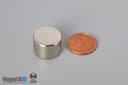 11/16" dia. x 1/2" N45 Neodymium Disc Magnet - photo 1