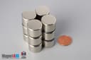 11/16" dia. x 1/2" N45 Neodymium Disc Magnet - photo 5
