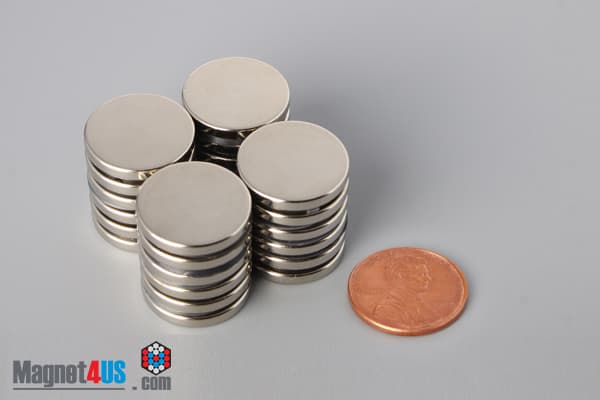 11/16" dia. x 3/32" N45 Neodymium Disc Magnet - photo 5