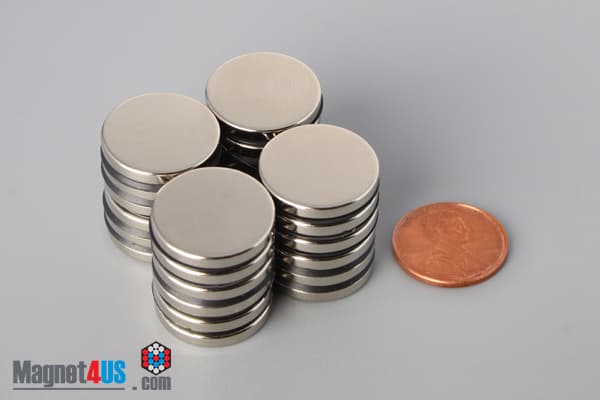 11/16" dia. x 1/10" N45 Neodymium Disc Magnet - photo 5