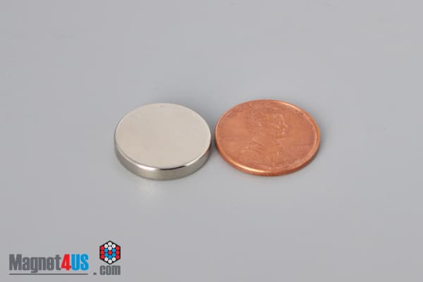 11/16" dia. x 1/8" N45 Neodymium Disc Magnet - photo 1