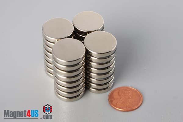 11/16" dia. x 1/8" N45 Neodymium Disc Magnet - photo 5