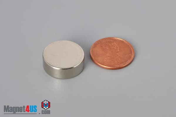 11/16" dia. x 1/4" N45 Neodymium Disc Magnet