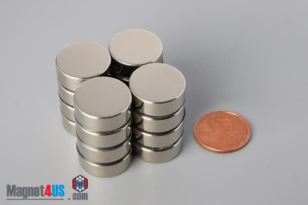 11/16" dia. x 1/4" N45 Neodymium Disc Magnet - photo 5