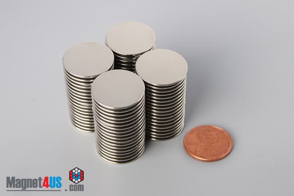 3/4" dia. x 1/32" N40 Neodymium Disc Magnet - photo 5