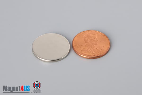 3/4" dia. x 1/16" N40 Neodymium Disc Magnet - photo 1