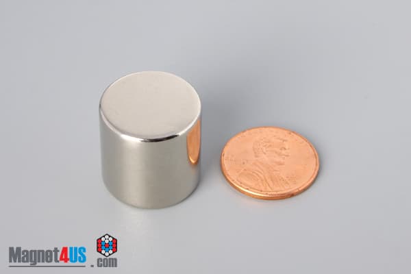 3/4" dia. x 3/4" N52 Neodymium Cylinder Magnet