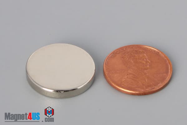 3/4" dia. x 1/8" N40 Neodymium Disc Magnet