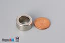 3/4" od x 1/2" id x 3/8" N45 Neodymium Ring Magnet - photo 1