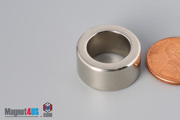 3/4" od x 1/2" id x 3/8" N45 Neodymium Ring Magnet - photo 3