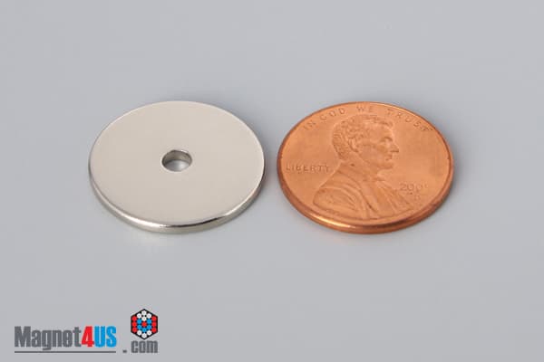 3/4" od x 1/8" id x 1/16" N45 Neodymium Ring Magnet - photo 1