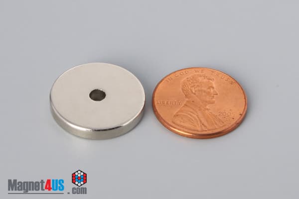 3/4" od x 1/8" id x 1/8" N42 Neodymium Ring Magnet