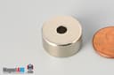 3/4" od x 3/16" id x 3/8" N45 Neodymium Ring Magnet - photo 3