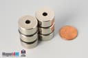 3/4" od x 3/16" id x 3/8" N45 Neodymium Ring Magnet - photo 5