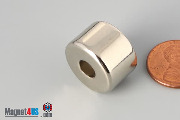 3/4" od x 1/4" id x 1/2" N45 Neodymium Ring Magnet - photo 3