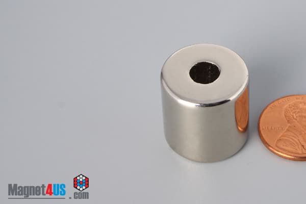 3/4" od x 1/4" id x 3/4" N52 Neodymium Ring Magnet - photo 3