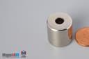 3/4" od x 1/4" id x 3/4" N52 Neodymium Ring Magnet - photo 3