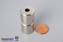 3/4" od x 1/4" id x 3/4" N52 Neodymium Ring Magnet - photo 5