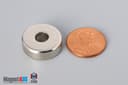 3/4" od x 1/4" id x 1/4" N45 Neodymium Ring Magnet - photo 1