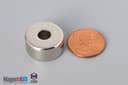 3/4" od x 1/4" id x 3/8" N45 Neodymium Ring Magnet - photo 1