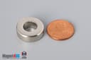 3/4" od x 3/8" id x 1/4" N45 Neodymium Ring Magnet - photo 1