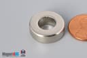3/4" od x 3/8" id x 1/4" N45 Neodymium Ring Magnet - photo 3