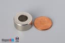 3/4" od x 3/8" id x 3/8" N45 Neodymium Ring Magnet - photo 1