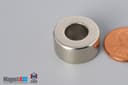 3/4" od x 3/8" id x 3/8" N45 Neodymium Ring Magnet - photo 3