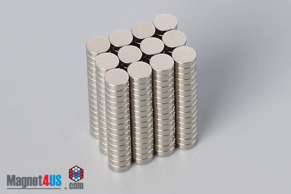 1/10" dia. x 1/32" N45 Neodymium Disc Magnet - photo 4