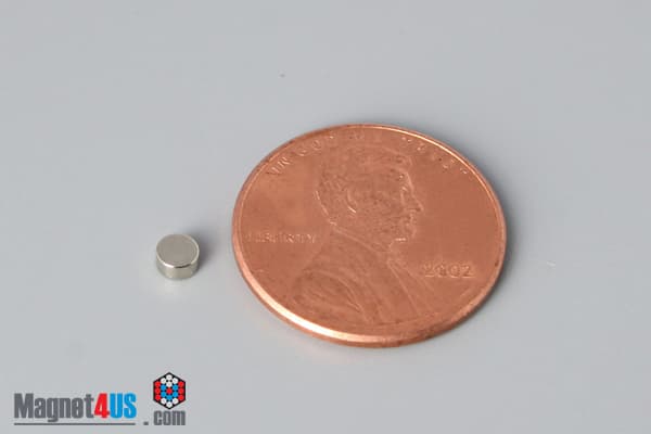 1/10" dia. x 1/16" N52 Neodymium Disc Magnet - photo 1