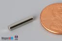 1/10" dia. x 1/2" N45 Neodymium Cylinder Magnet - photo 1