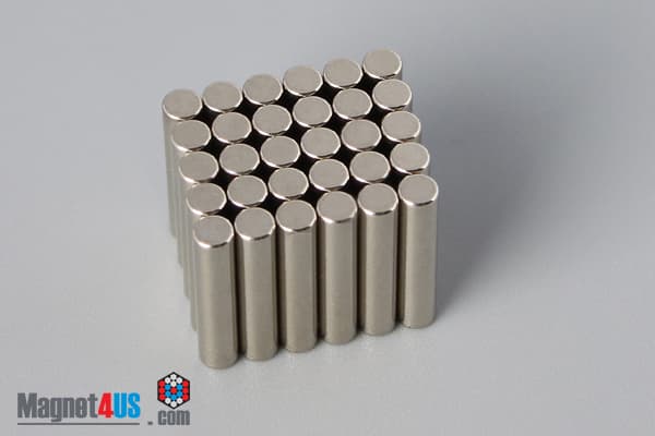1/10" dia. x 1/2" N45 Neodymium Cylinder Magnet - photo 2