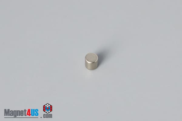 1/10" dia. x 1/10" N45 Neodymium Cylinder Magnet - photo 2