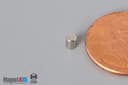 1/10" dia. x 1/8" N45 Neodymium Cylinder Magnet - photo 3