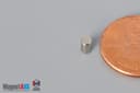 1/10" dia. x 3/16" N45 Neodymium Cylinder Magnet - photo 3