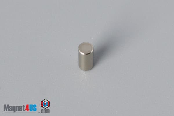 1/10" dia. x 2/10" N45 Neodymium Cylinder Magnet - photo 2