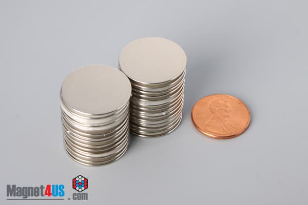 13/16" dia. x 1/32" N45 Neodymium Disc Magnet - photo 5