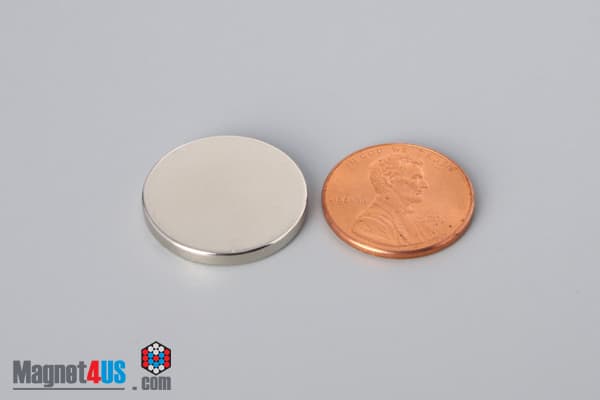 13/16" dia. x 3/32" N45 Neodymium Disc Magnet