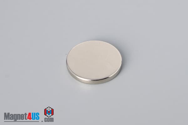 13/16" dia. x 1/10" N45 Neodymium Disc Magnet - photo 2