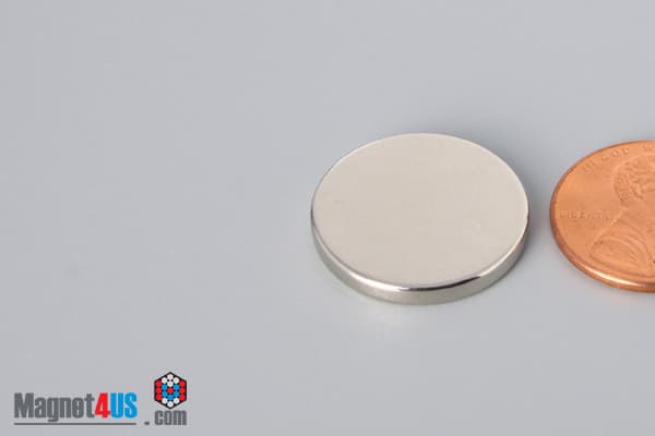 13/16" dia. x 1/10" N45 Neodymium Disc Magnet - photo 3