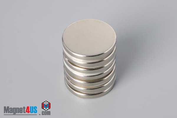 13/16" dia. x 1/10" N45 Neodymium Disc Magnet - photo 4