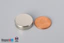 13/16" dia. x 1/4" N45 Neodymium Disc Magnet - photo 1